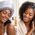 Deep Conditioner 4B Hair routine showing heat cap vs no heat deep conditioning steps