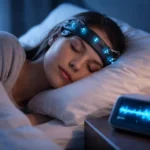 EEG Tech headband tracking brainwaves to improve sleep quality at home