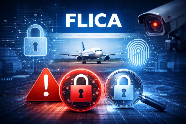 Flica Net safety guide showing privacy risks, login security checks, and phishing red flags