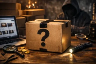 Mystery Box tips checklist showing how to choose a safe seller and avoid scams