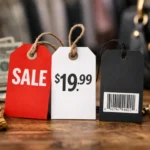 Price Tags on retail products showing pricing cues, discounts, and value signals.