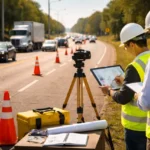 Road Safety Audit team reviewing an intersection to identify hazards and recommend safety improvements for all road users.