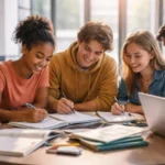 Student Study Team meeting with roles, agenda, and quiz practice