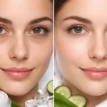 Tear Trough Filler before and after under-eye hollow improvement in natural lighting