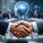 AI transformation is a problem of governance concept showing control, regulation, and ethical AI systems