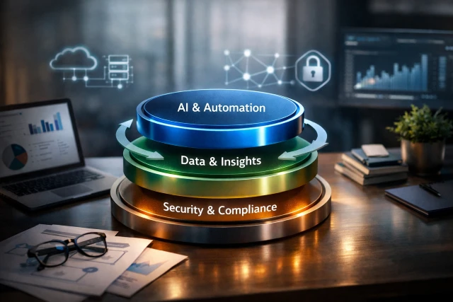 Aspertaan framework diagram for modern digital business operations