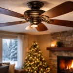 Ceiling Fan Direction for Winter set to clockwise at low speed to circulate warm air downward