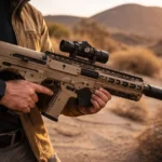 Desert Tech MDRX modern bullpup rifle design used by firearm enthusiasts