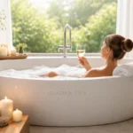 modern garden tub luxury bathroom soaking bathtub design