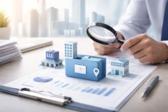 Nevada SOS Business Search tool showing registered LLC and corporation records