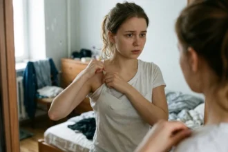 overflowing bra fit problem example