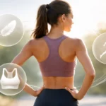 Racerback Bra design showing back support and comfort for active women