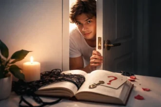 Secret Class manhwa themed reading screen with webtoon-style vertical panels and dramatic character-focused storytelling