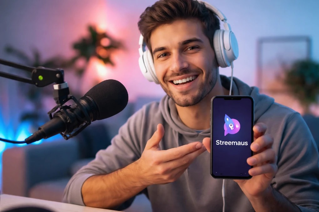 Streemaus zero-lag streaming platform for creators during a live broadcast