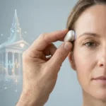 Temple Scan smart health monitoring device analyzing brain signals and wellness data