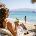 Traganou Beach Rhodes crystal clear water peaceful scenic coastline