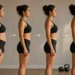 A person tracking their fitness progress 4 Weeks From Now to see realistic body transformation results.