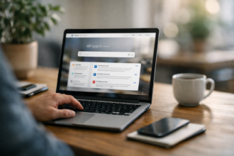 Best API Search Company's Homepage shown as a modern developer-focused search platform with clear docs, API onboarding, and fast search tools