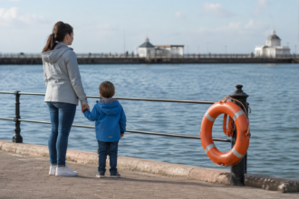 Concern for Safety Southport Marine Lake waterfront view with promenade, lake edge, and visitor walking area in Southport