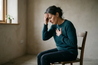 A conceptual representation showing the transition from mental Disease Dis Ease to physical chronic illness through the nervous system.