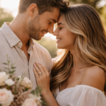 Engagement Photos session with a couple using natural romantic poses to capture real love stories