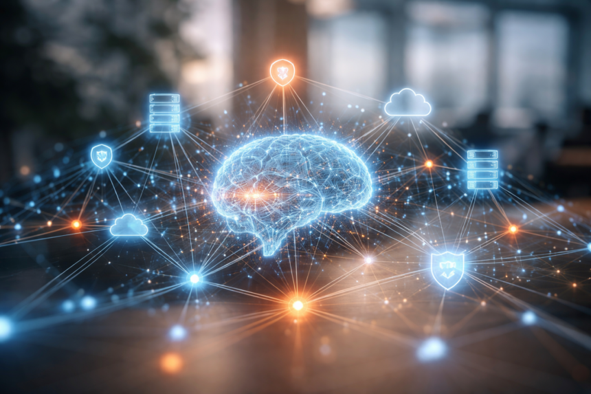 Network AI Elite smart network infrastructure supporting connected future systems