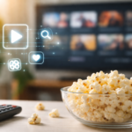 Novafork streaming platform interface on a modern device