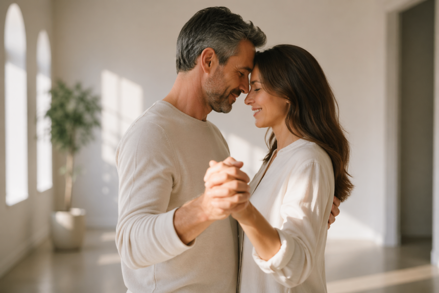 One on One Dance creating a special moment between loved ones at home