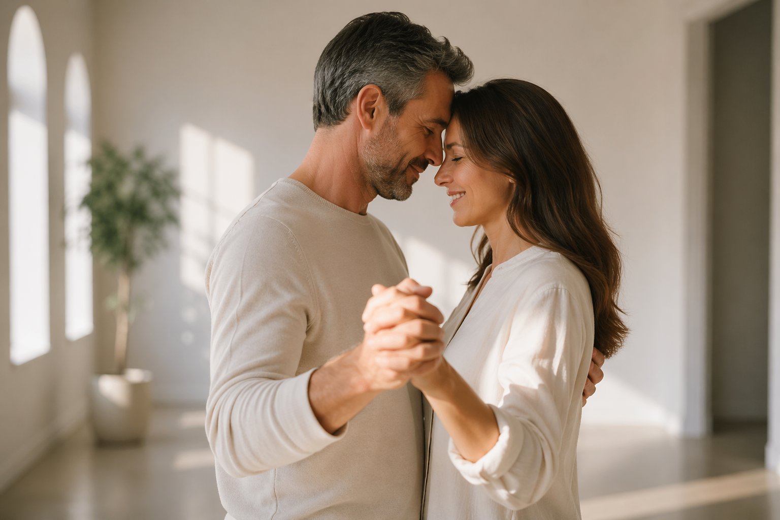 One on One Dance creating a special moment between loved ones at home