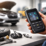 TPMS Scan Tool used for tire pressure sensor diagnostics and relearn