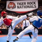 Taekwondo Tiger Rock Nationals Season 39 competitors during national tournament highlights and standout performances