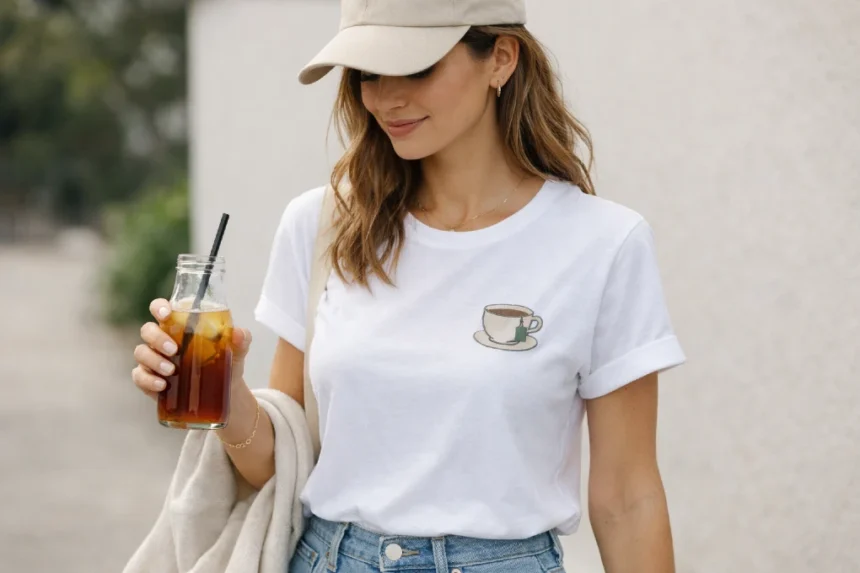 Tea Shirt Tea styled with jeans and trousers for fashionable everyday outfits