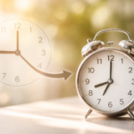 Clock illustration showing what time was it 10 hours ago with clear before-and-after time comparison